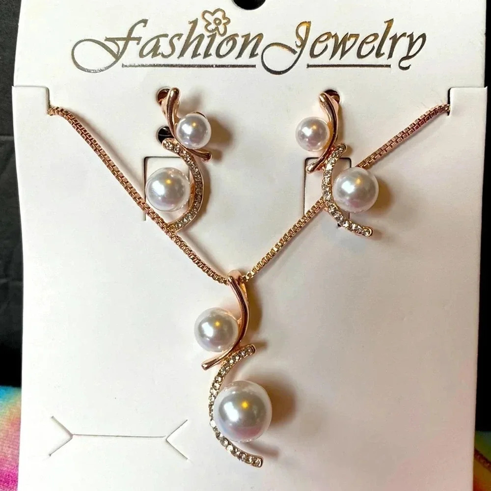 New Fashion Jewelry Necklace and Earrings set Christmas Gift idea